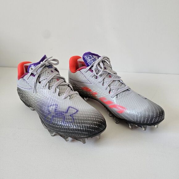 Under Armour Blur Smoke MC Soccer Cleats Women’s 9.5 Gray Red Purple New - Picture 1 of 6